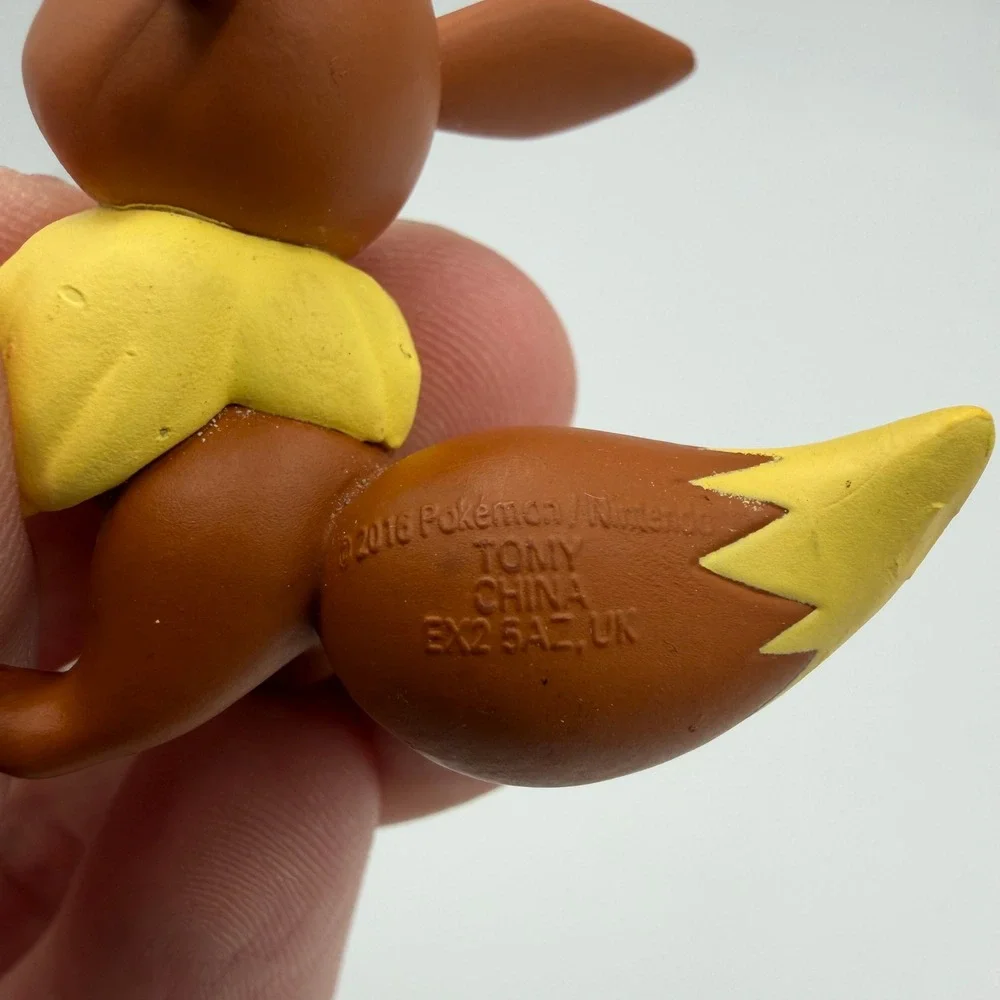 Pokemon‎ Angry Eevee Mini Figure TOMY 2016 Collectible Brown Vinyl Retired Rare